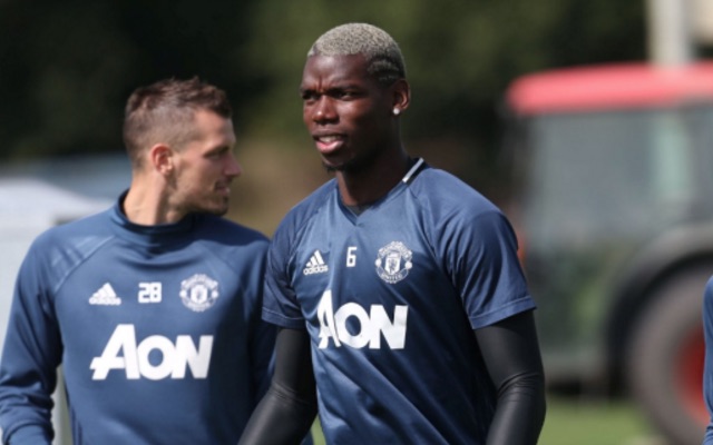 paul pogba in man united training