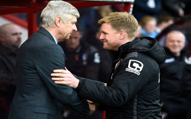 Eddie Howe and Arsene Wenger