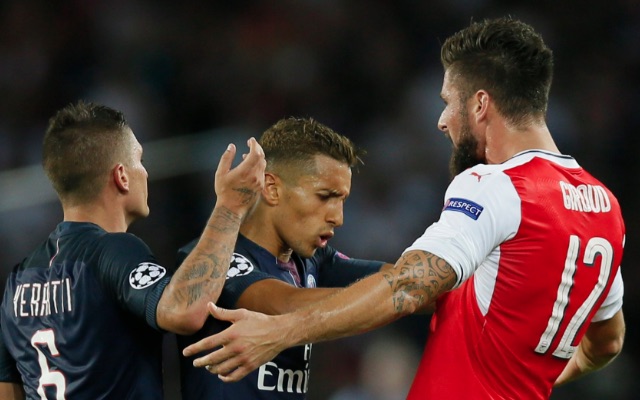 Olivier Giroud red card
