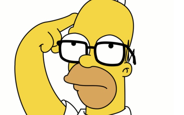 Homer Simpson thinking
