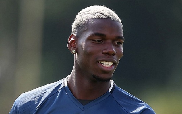 Paul Pogba in Man United training