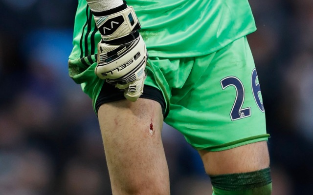 Victor Valdes leg gash