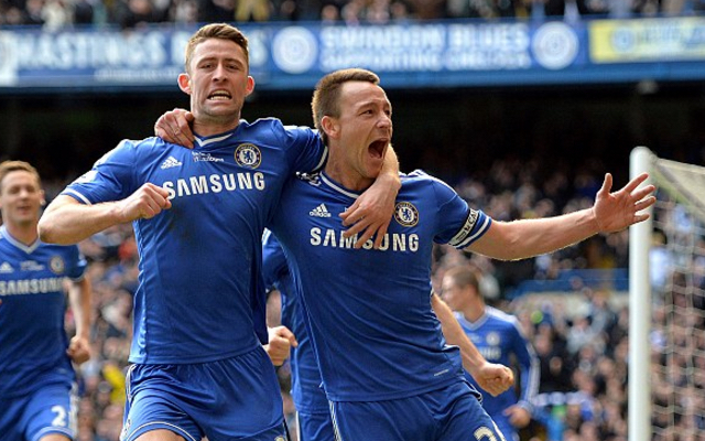 Gary Cahill and John Terry