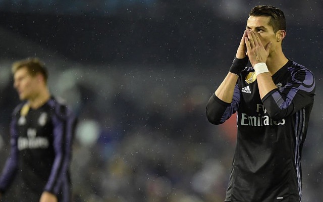 Cristiano Ronaldo as Real Madrid lose to Celta Vigo