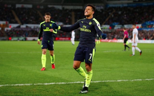 Grumpy Alexis Sanchez at Swansea