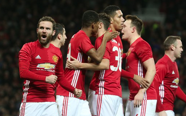 Man United 2-0 Hull- Juan Mata celebrates