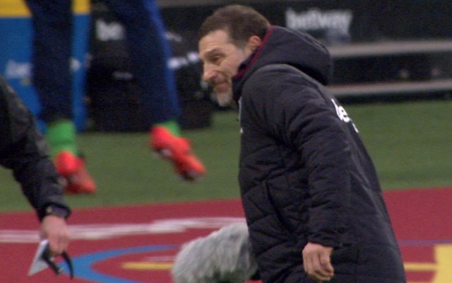 Angry Slaven Bilic wrecks mic