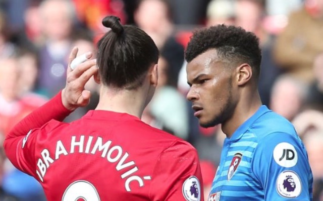 Zlatan Ibrahimovic and Tyrone Mings