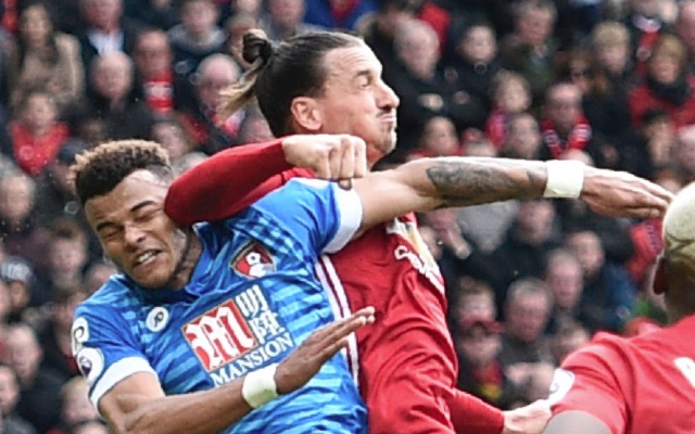 Zlatan elbow on Mings