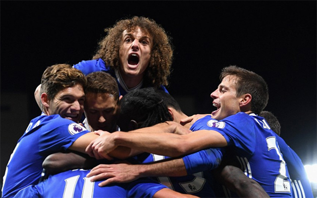 Chelsea players celebrate