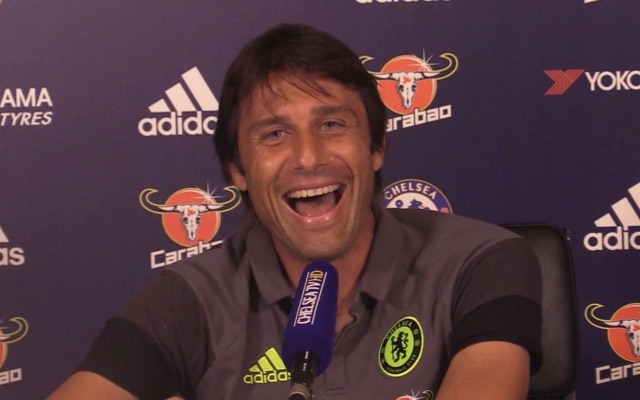 Antonio Conte laughing