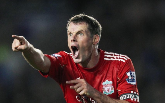 Jamie Carragher shouting