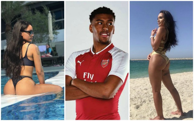 Alex Iwobi and girlfriend Clarisse Juliette
