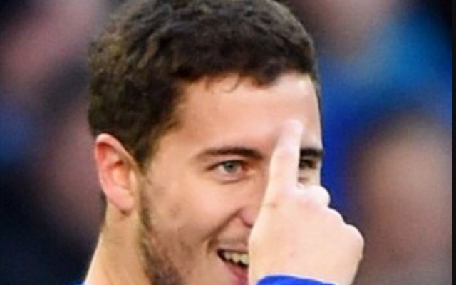 Eden Hazard cheeky face