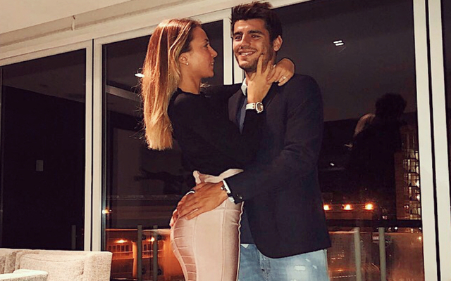 Alvaro Morata and wife Alice Campello