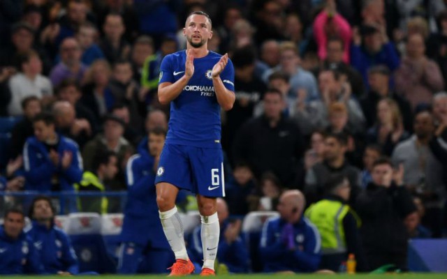 during the Carabao Cup Fourth Round match between Chelsea and Everton at Stamford Bridge on October 25, 2017 in London, England.
