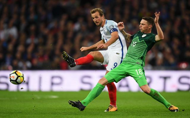 Harry Kane in action for England