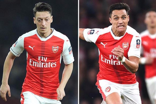 Arsenal duo Alexis Sanchez and Mesut Ozil