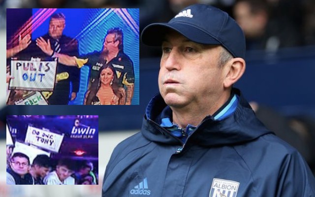 Tony Pulis out protests at Grand Slam of Darts