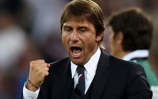 Antonio Conte celebrating