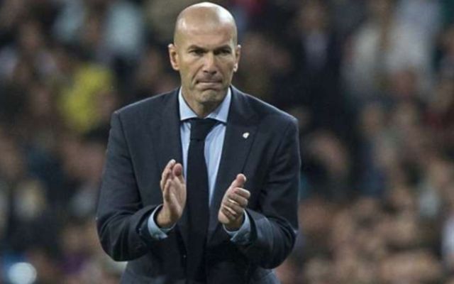 Real Madrid manager Zinedine Zidane