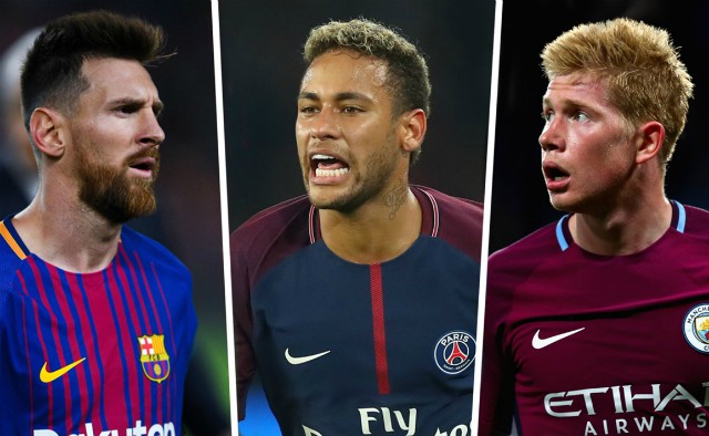 Messi Neymar De Bruyne