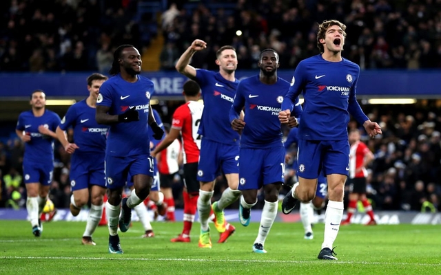 Alonso Chelsea celebrate