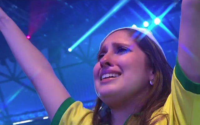 Diogo Portela super fan at Ally Pally