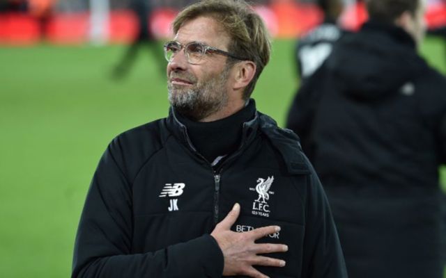 Liverpool manager Jurgen Klopp