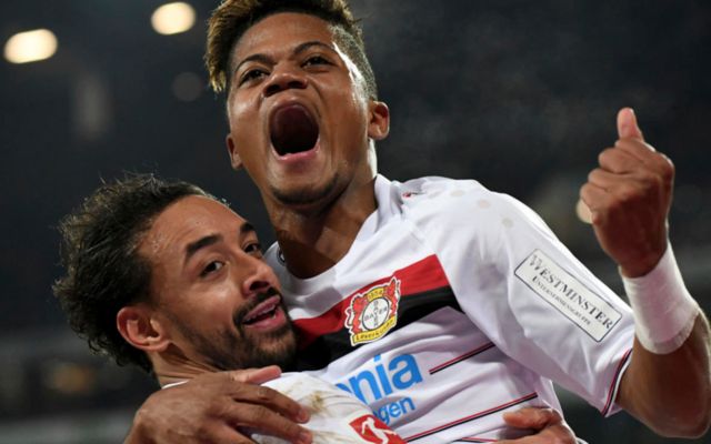 Bayer Leverkusen's Leon Bailey