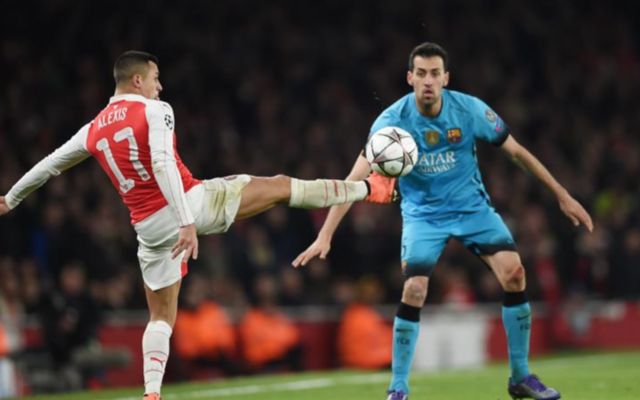 Alexis Sanchez and Sergio Busquets