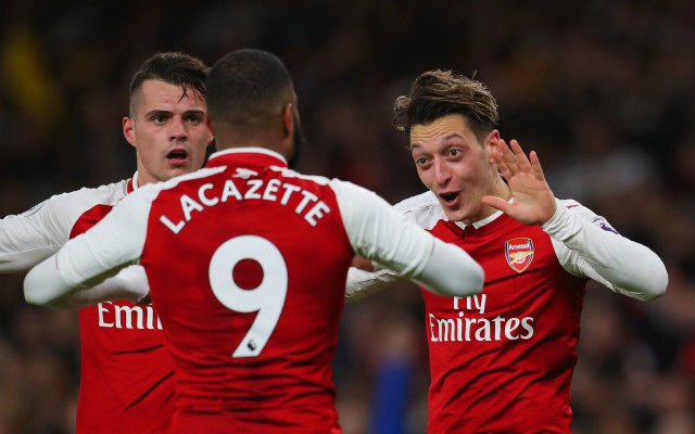 xhaka lacazette ozil arsenal