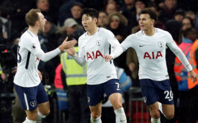 Heung-Min Son and Christian Eriksen