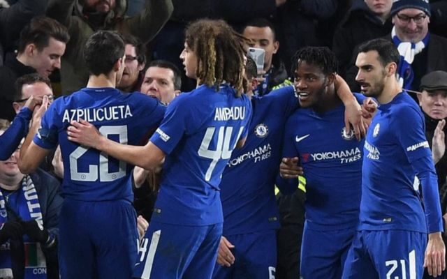 Chelsea forward Michy Batshuayi