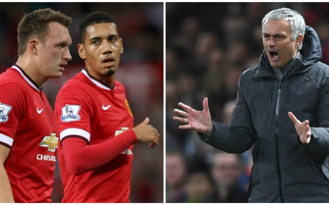 Man Utd Mourinho Jones SmallingMan Utd Mourinho Jones Smalling