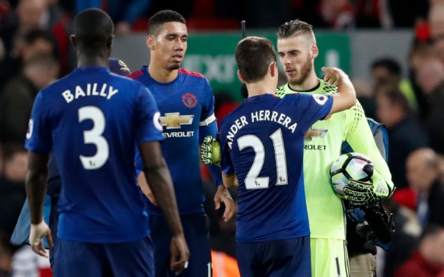 bailly smalling herrera de gea man utd
