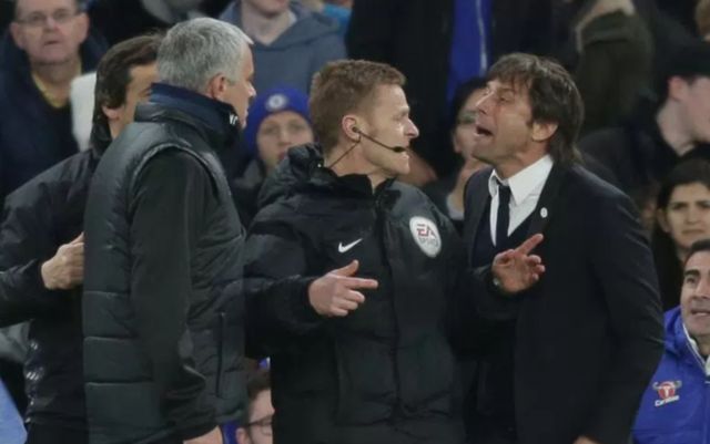 Jose Mourinho and Antonio Conte
