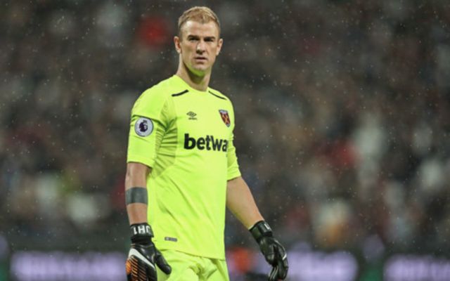 West Ham 'keeper Joe Hart