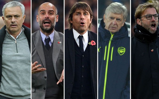 mourinho klopp conte wenger guardiola