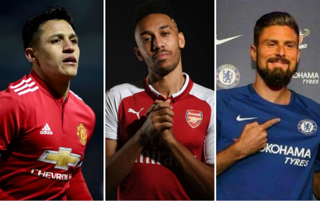 sanchez aubameyang giroud