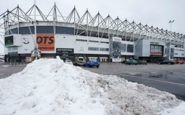 When will the rearranged game between Derby vs Cardiff take place?