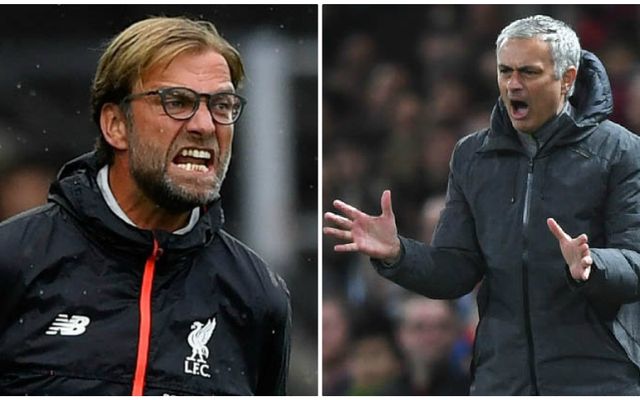 Mourinho Klopp Man United vs Liverpool