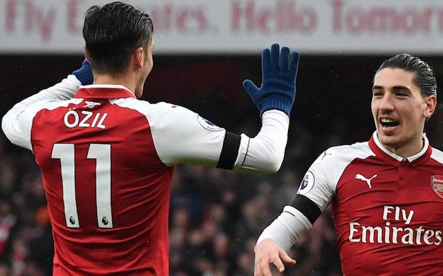 Bellerin and Ozil arsenal