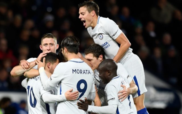 Chelsea's Gary Cahill and Alvaro Morata