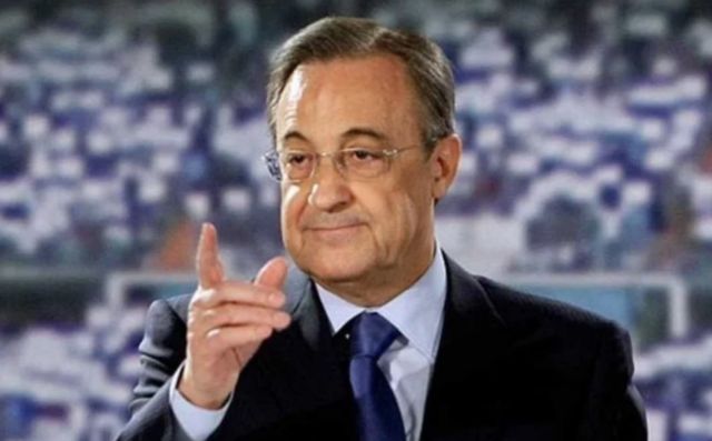 Real Madrid's Florentino Perez