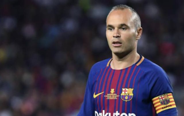 Barcelona midfielder Andres Iniesta