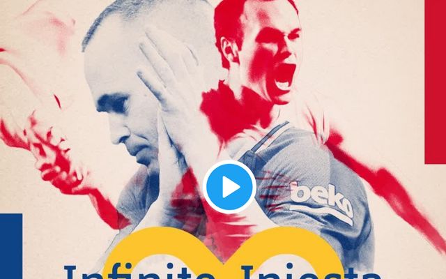 Iniesta tribute Barcelona