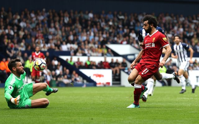 Salah goal Liverpool vs West Brom