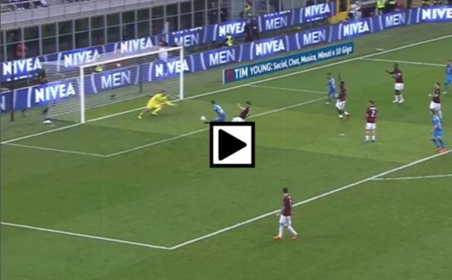 Donnarumma save vs napoli