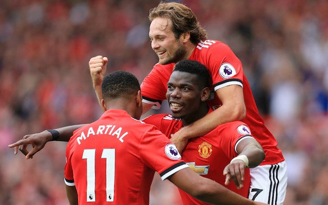 daley blind anthony martial paul pogba